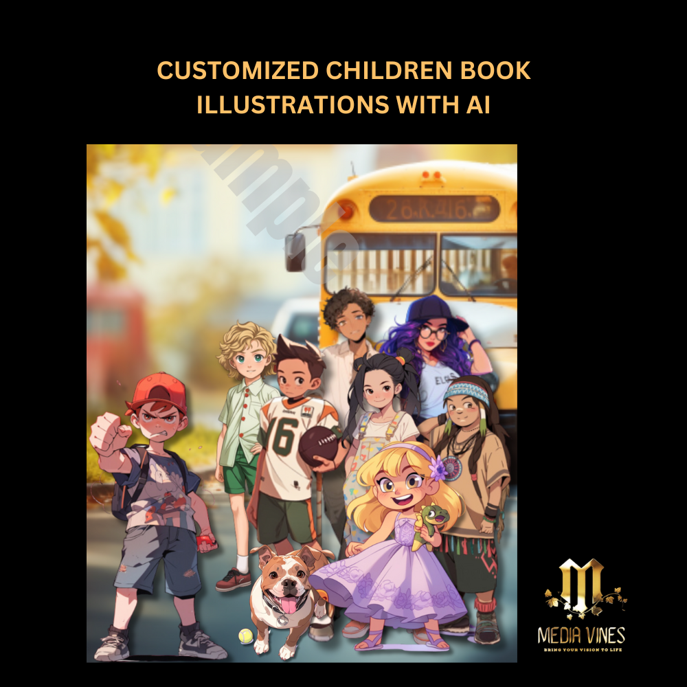 Customized Children Book Illustrations with Ai