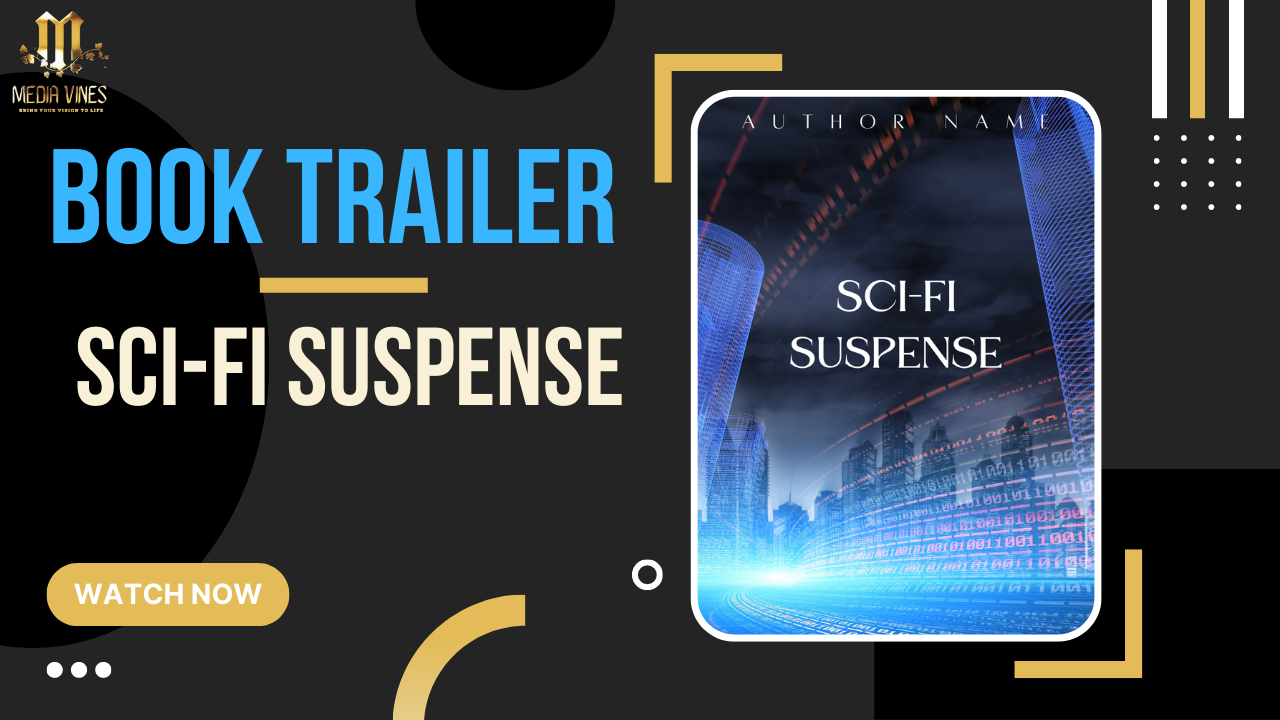 Book trailer Sci-Fi Suspense template Media Vines Corp
